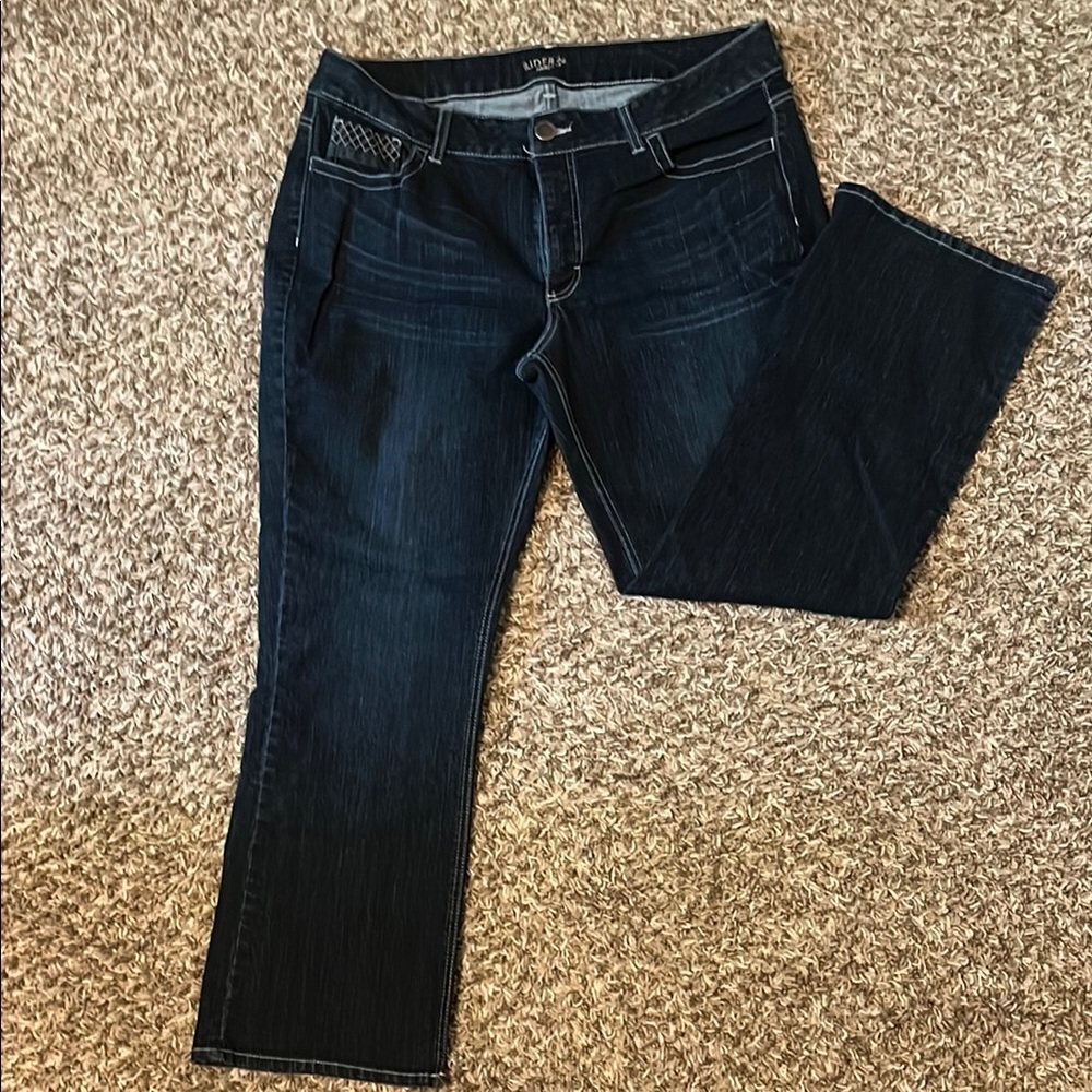 Riders by Lee Blue Boot Cut Jeans with Subtle Fading